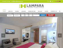 Tablet Screenshot of hotellampara.com